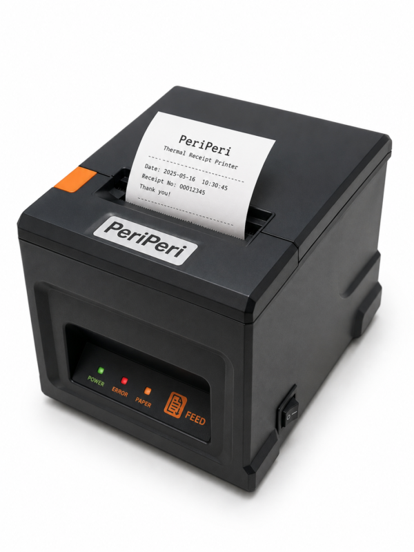 PeriPeri 80C 80mm Inkless Receipt Thermal Printer with Auto Cutter & Cash Drawer Support, ESC/POS Bill Print (1Year Warranty)