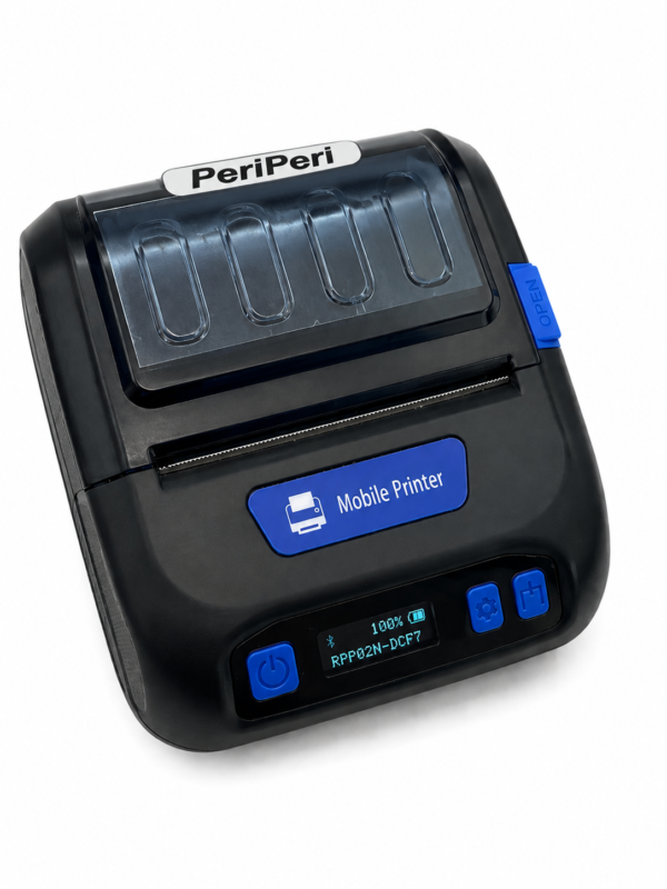 PeriPeri A1-80G BT Receipt + Label Thermal Printer, Inkless Bluetooth Portable Printer for Print Labels Receipt Bill Compatible with iOS, Android & Windows PC (New 3inch Heavy Duty)