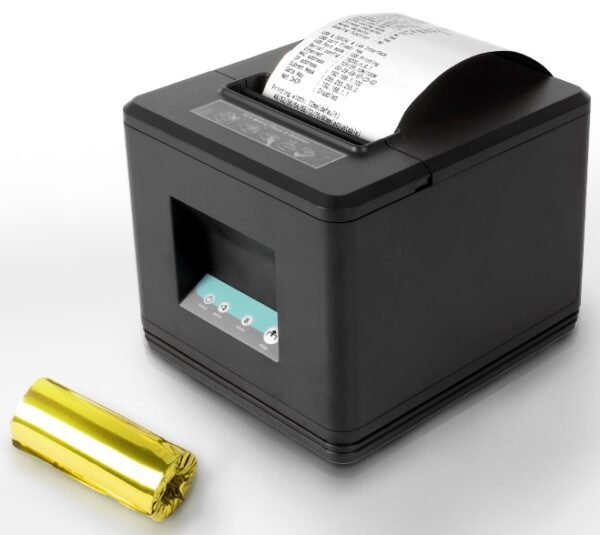 PeriPeri 3inch square 80mm Inkless Receipt Thermal Printer ESC/POS Bill Print (Bit Torn Packaging)